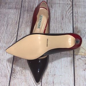 Stiletto shoes pointy toe slip-on office pumps